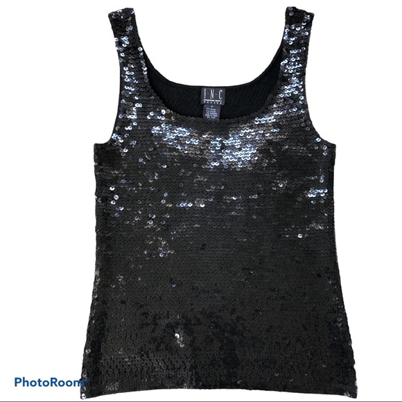 $5 SALE INC. International Concepts Petite Sequins Tank - Picture 2 of 8